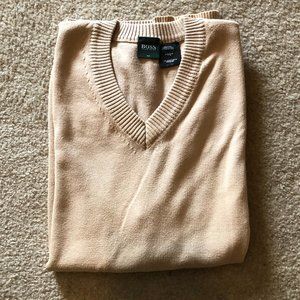 TLC Needed - Hugo Boss Sleeveless V Neck Sweater - Size: L Made in Italy